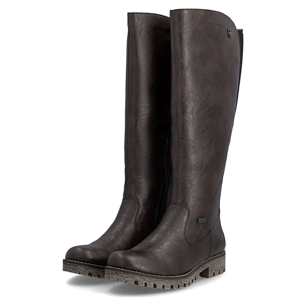 Rieker 78554 Women's TEX Waterproof Boots - Dark Brown