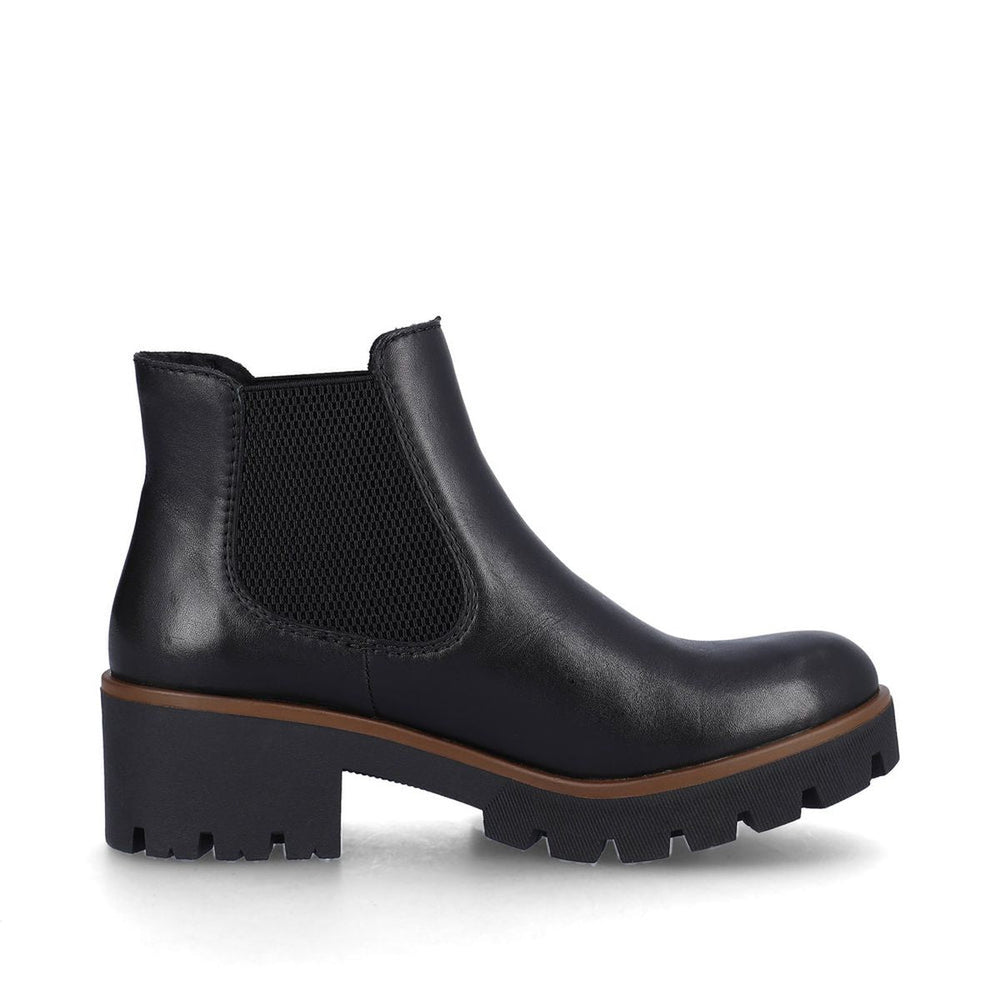 Rieker 79265 Minato Womens Chelsea Boot in Black