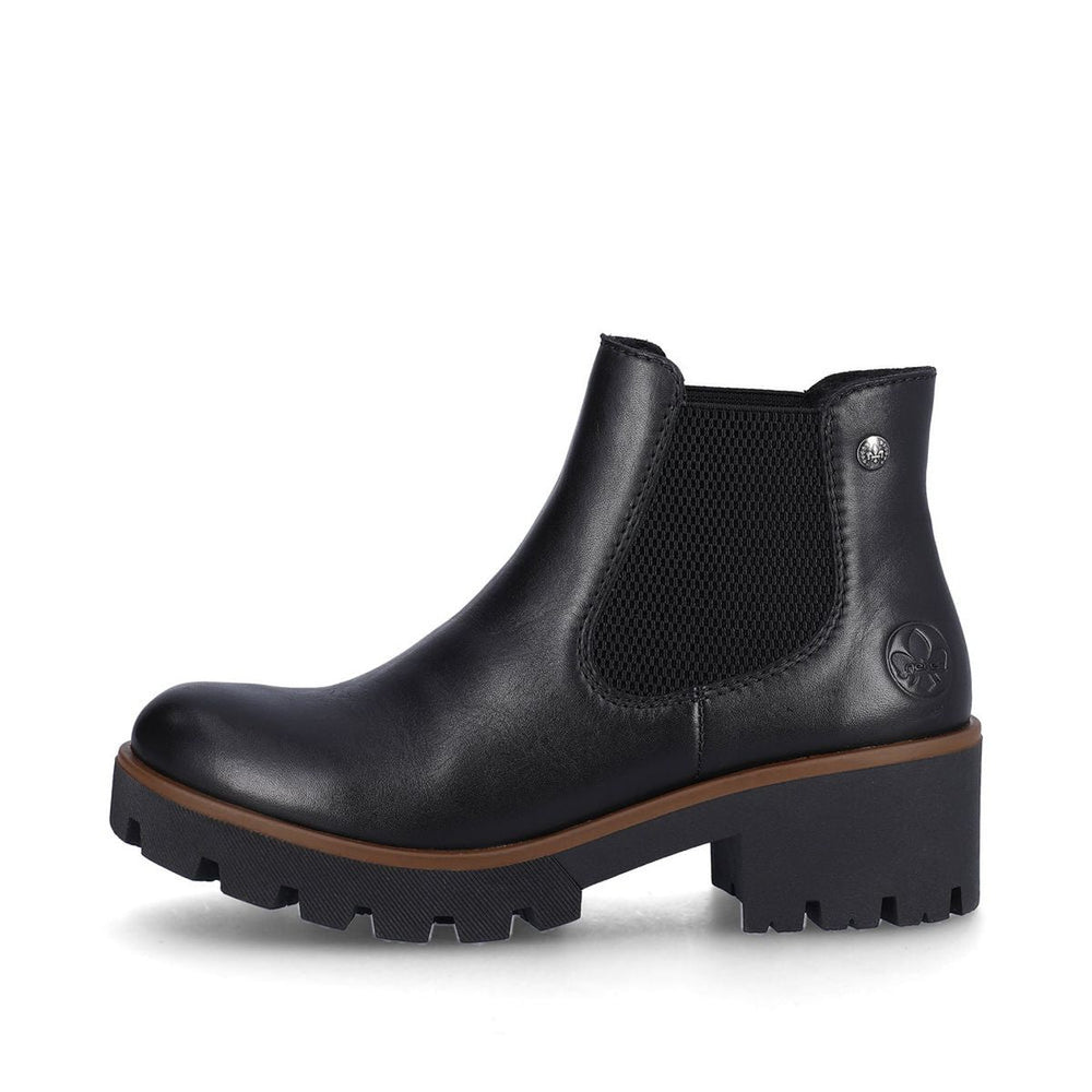 Rieker 79265 Minato Womens Chelsea Boot in Black