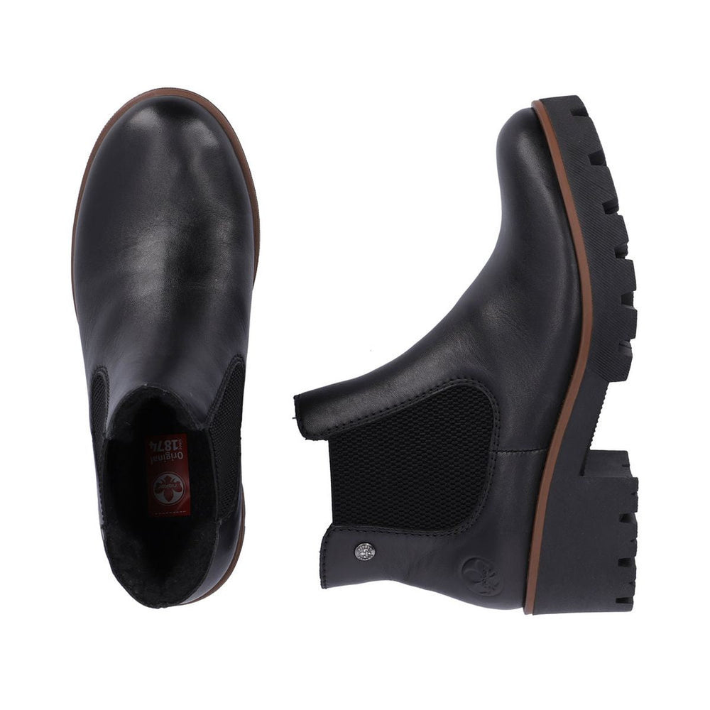 Rieker 79265 Minato Womens Chelsea Boot in Black