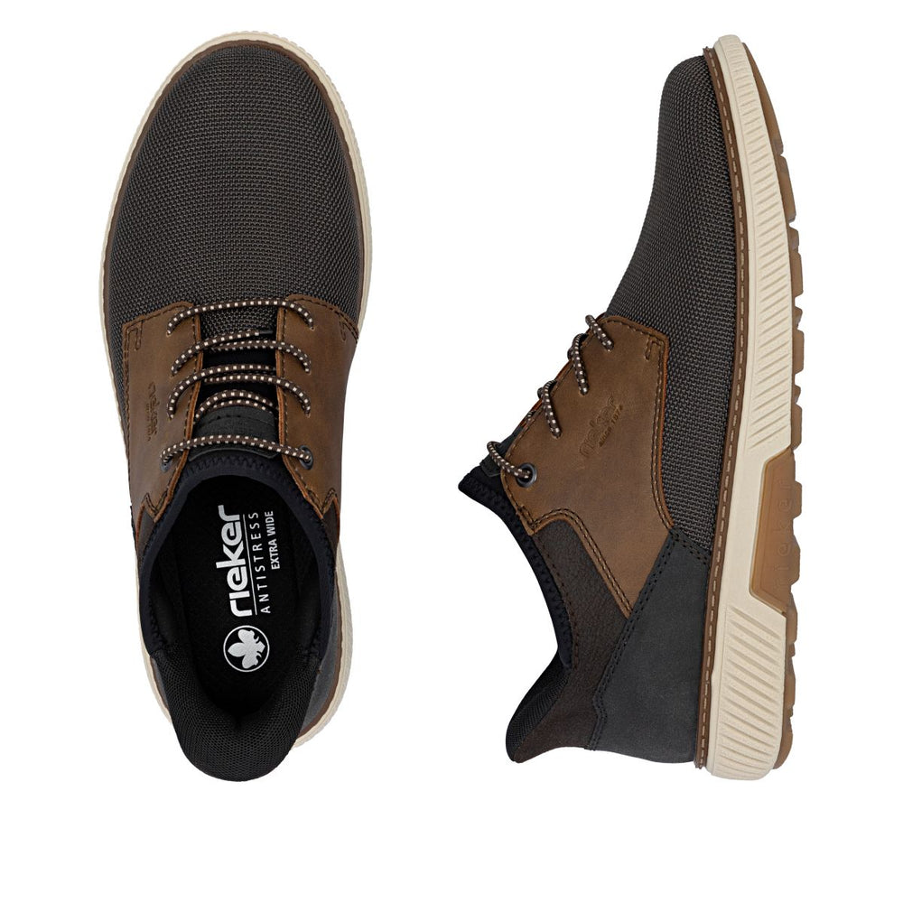 Rieker B3357 Men's Ready to Go Wide Shoes - Brown