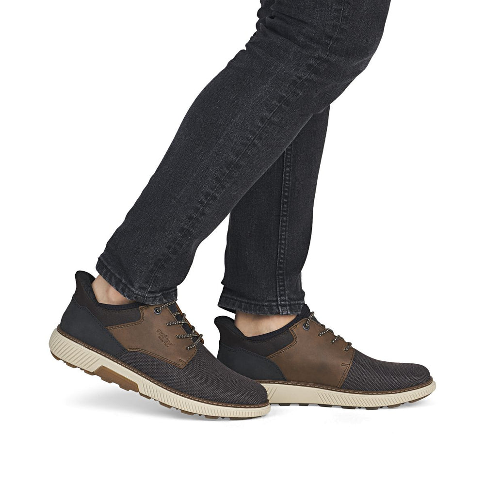 Rieker B3357 Men's Ready to Go Wide Shoes - Brown