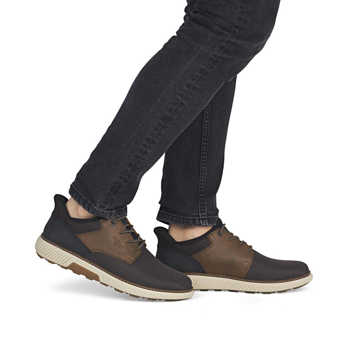 Rieker B3357 Men's Ready to Go Wide Shoes - Brown