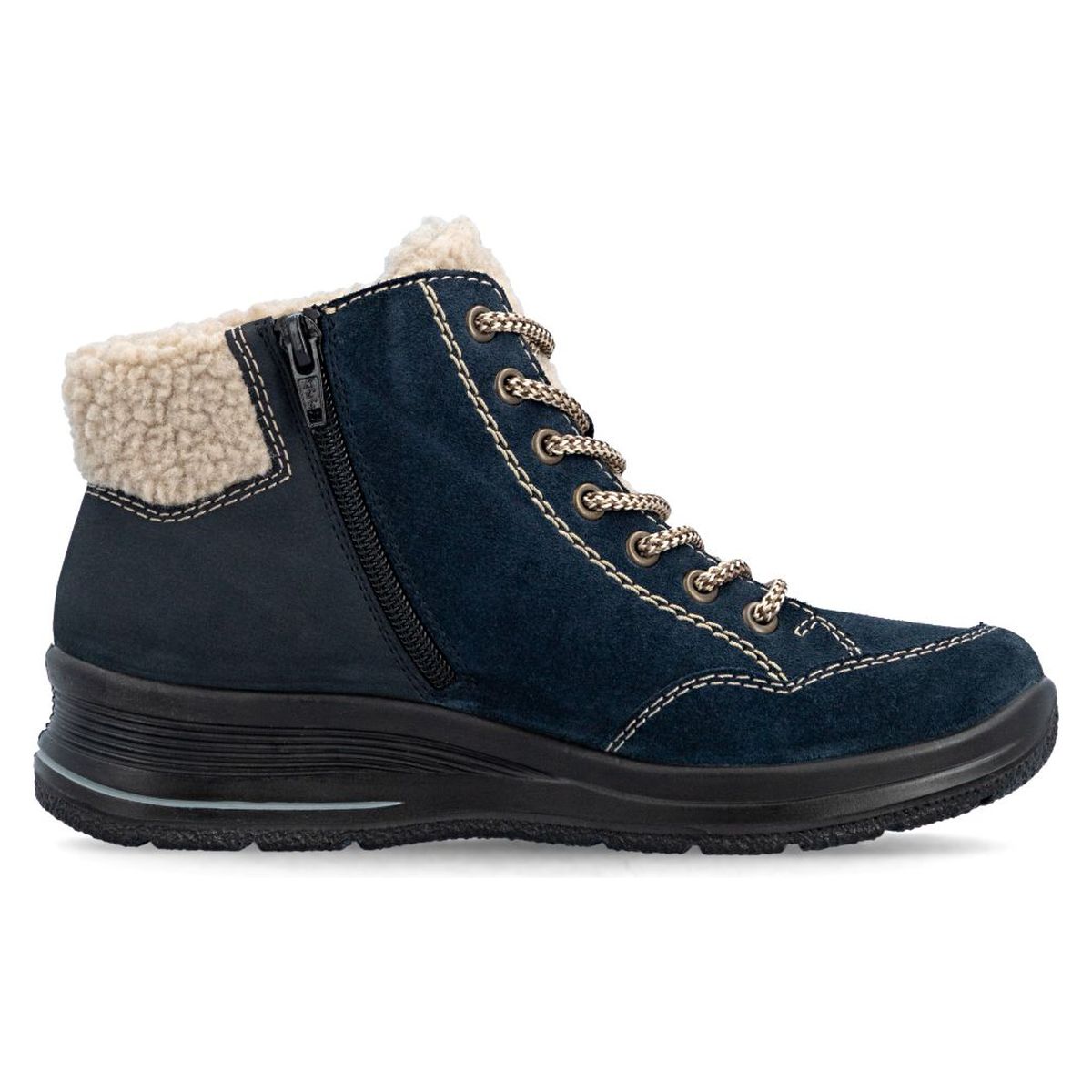 Rieker L7701 Women's TEX Waterproof Short Boots - Blue