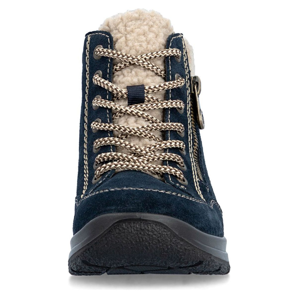 Rieker L7701 Women's TEX Waterproof Short Boots - Blue