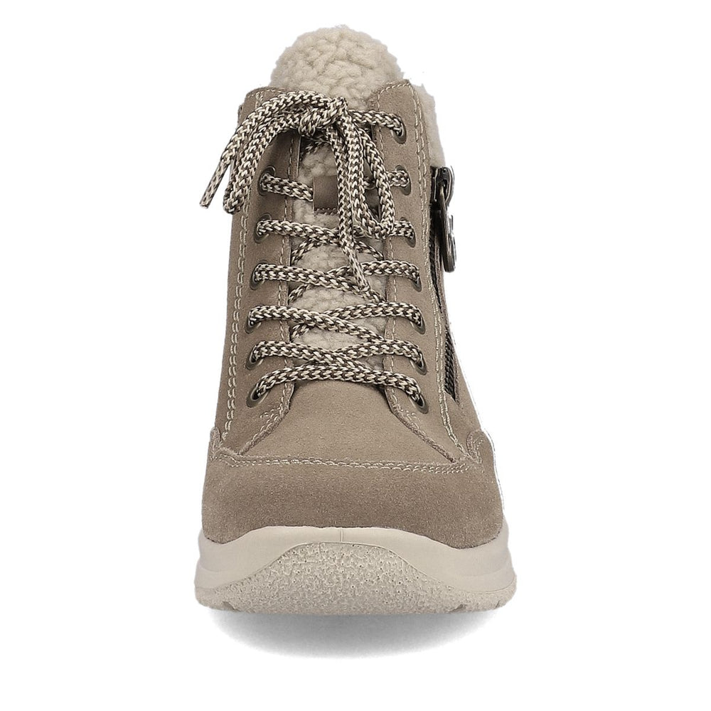 Rieker L7701 Women's TEX Waterproof Short Boots - Beige