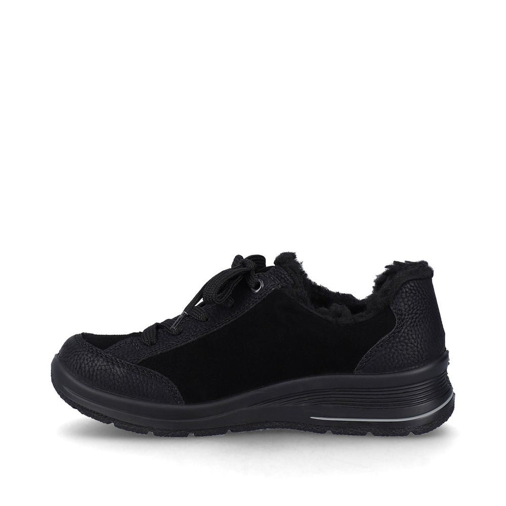 L7702 Lace Up Low Wedge Shoe