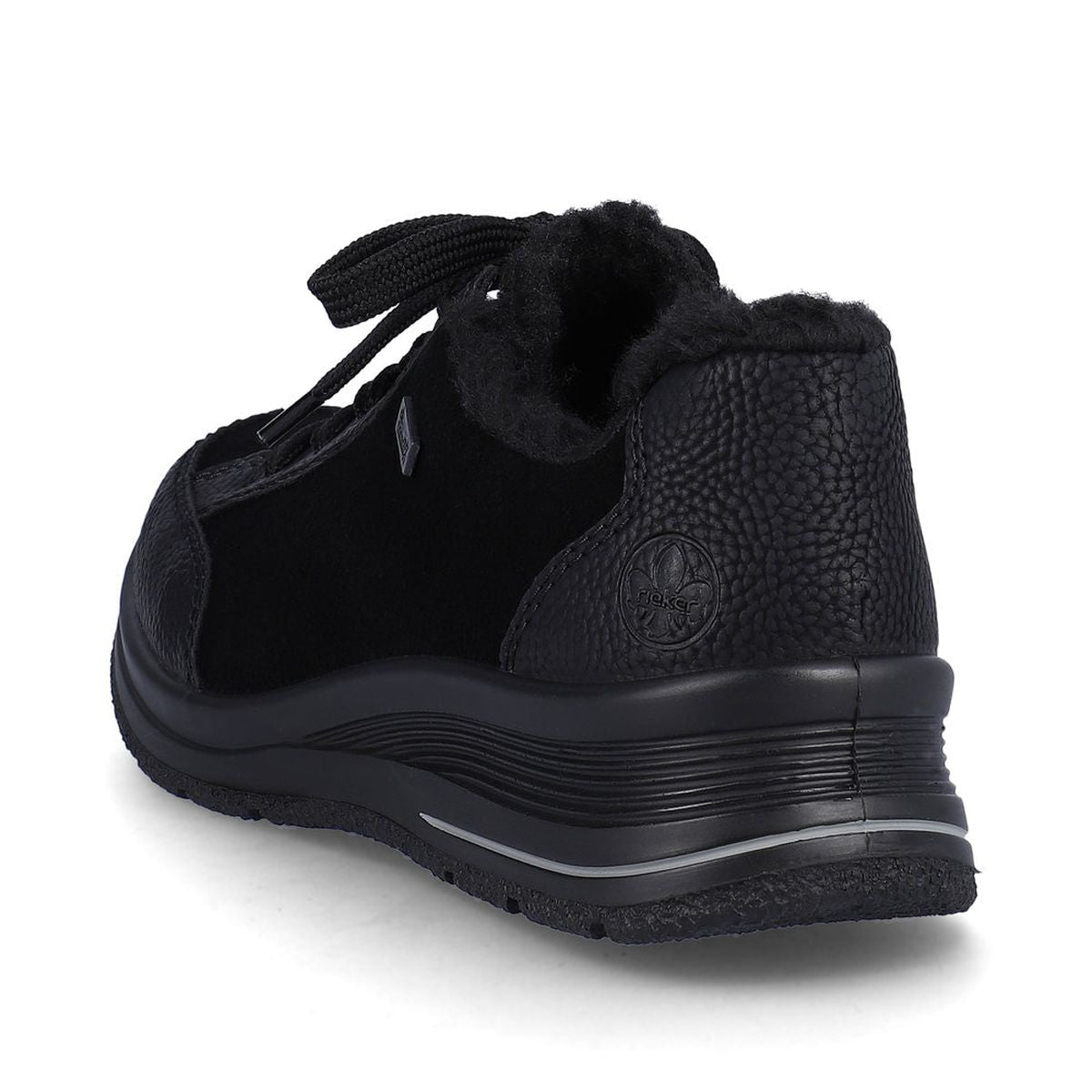 L7702 Lace Up Low Wedge Shoe