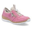 Rieker N42G0-31 Women's Slip-On Sneaker in Lipstick– Comfort & Style