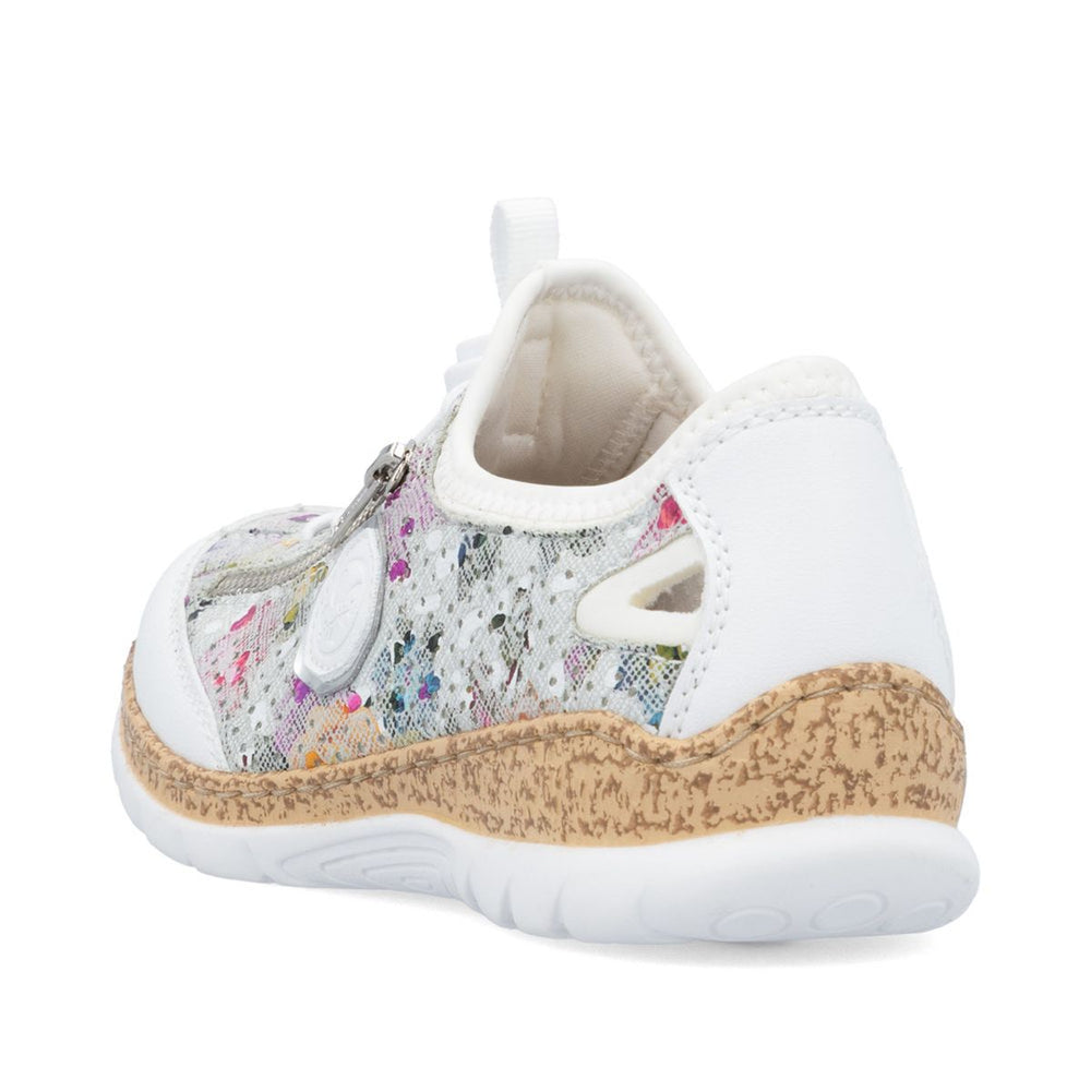 Rieker N42V1-90 Alburi Floral Slip-On Sneakers for Women