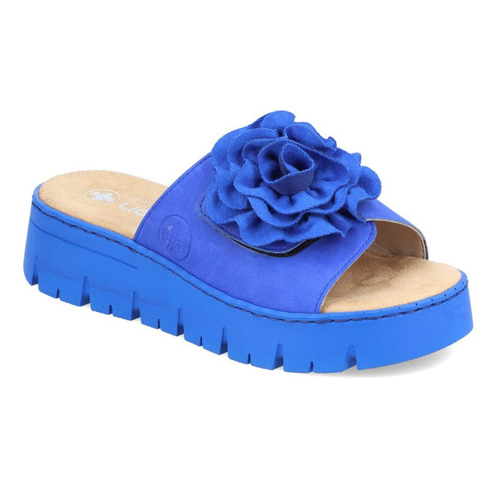 Rieker V1052 Women's Slide Sandals – Royal Blue