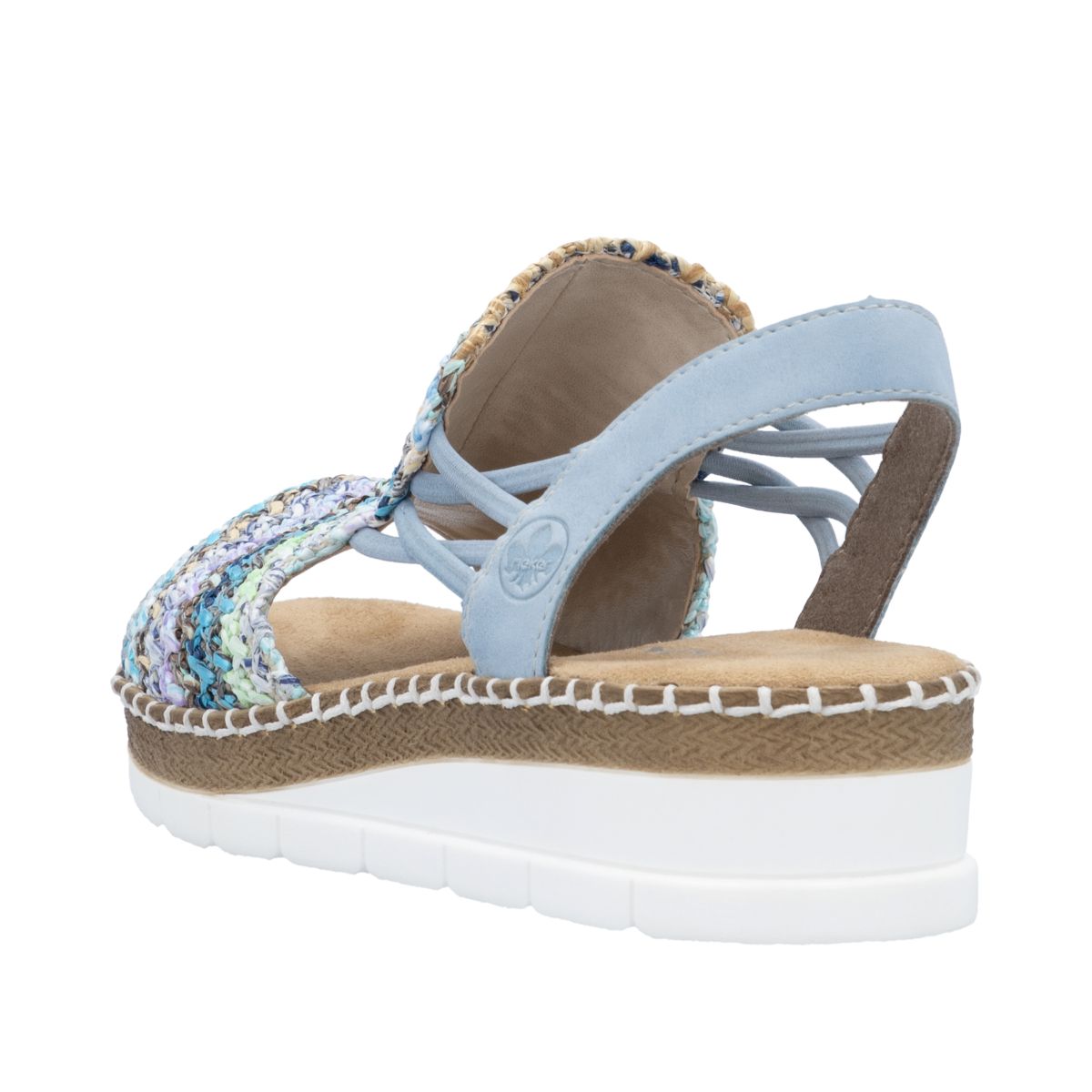 Rieker V1241 Women's Slip-on Sandals – Multi Blue