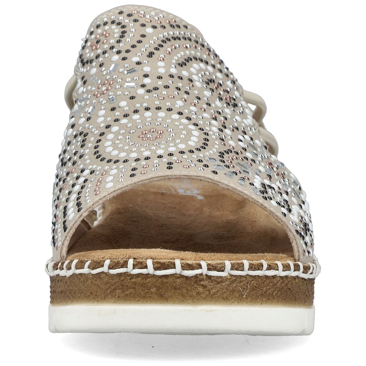 Rieker V1246 Women's Slip-on Sandals – Beige