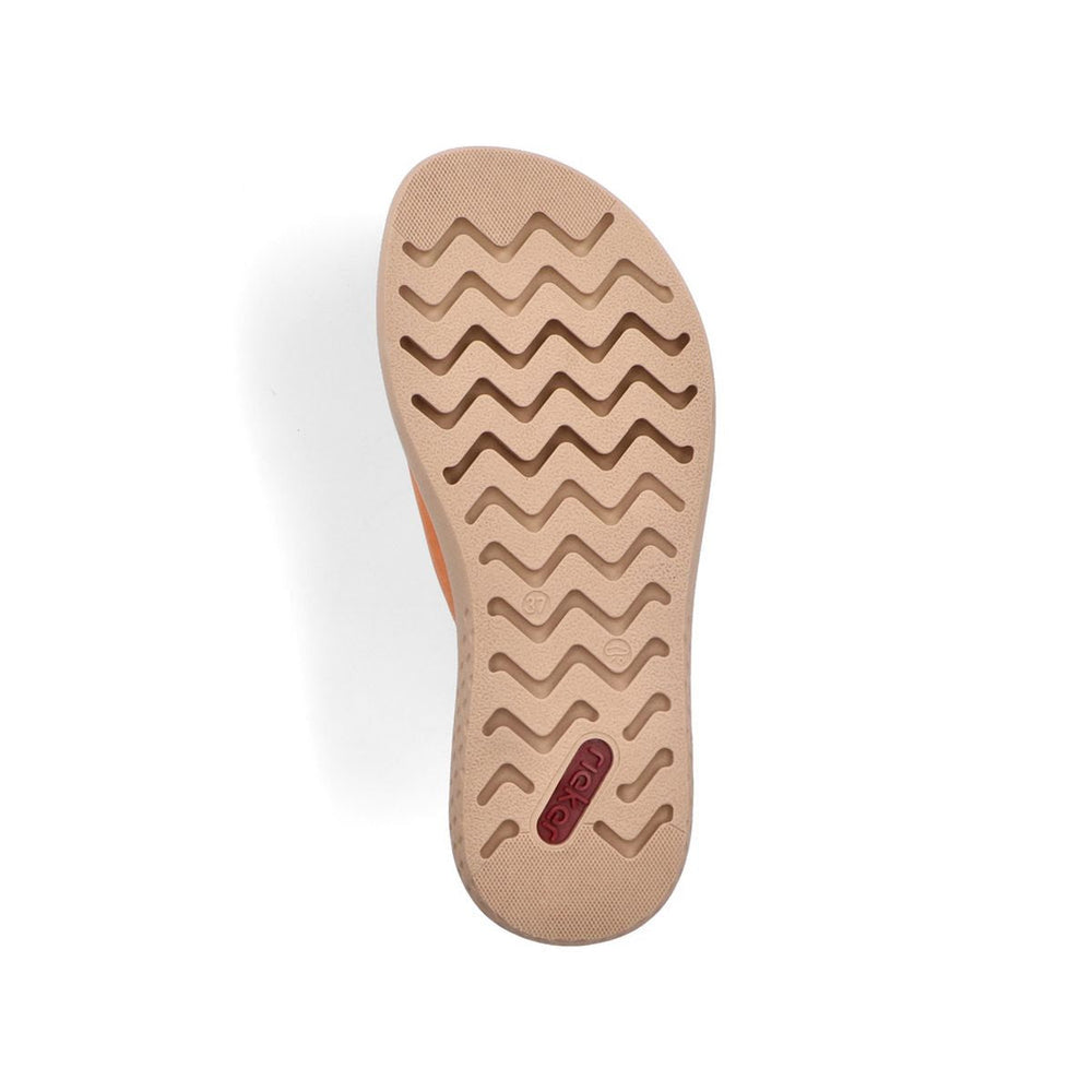 Rieker V1562 Women's Mule Slide Sandals – Pumpkin