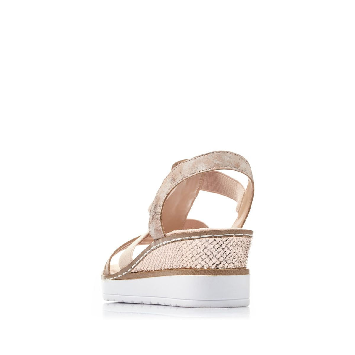 Rieker V3822 Women's Wedge Sandals – Pink