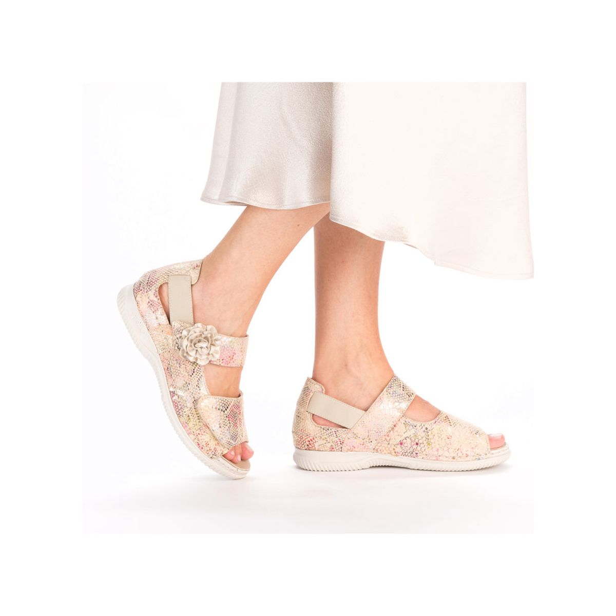 Rieker V7472 Women's Velcro Sandal – Multi
