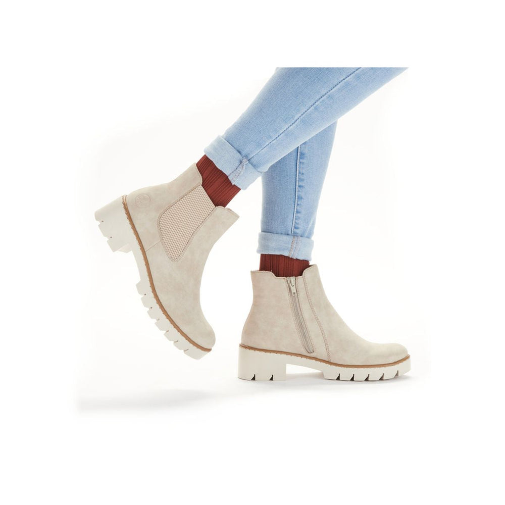 X5772 Chelsea Boots In Beige For Women
