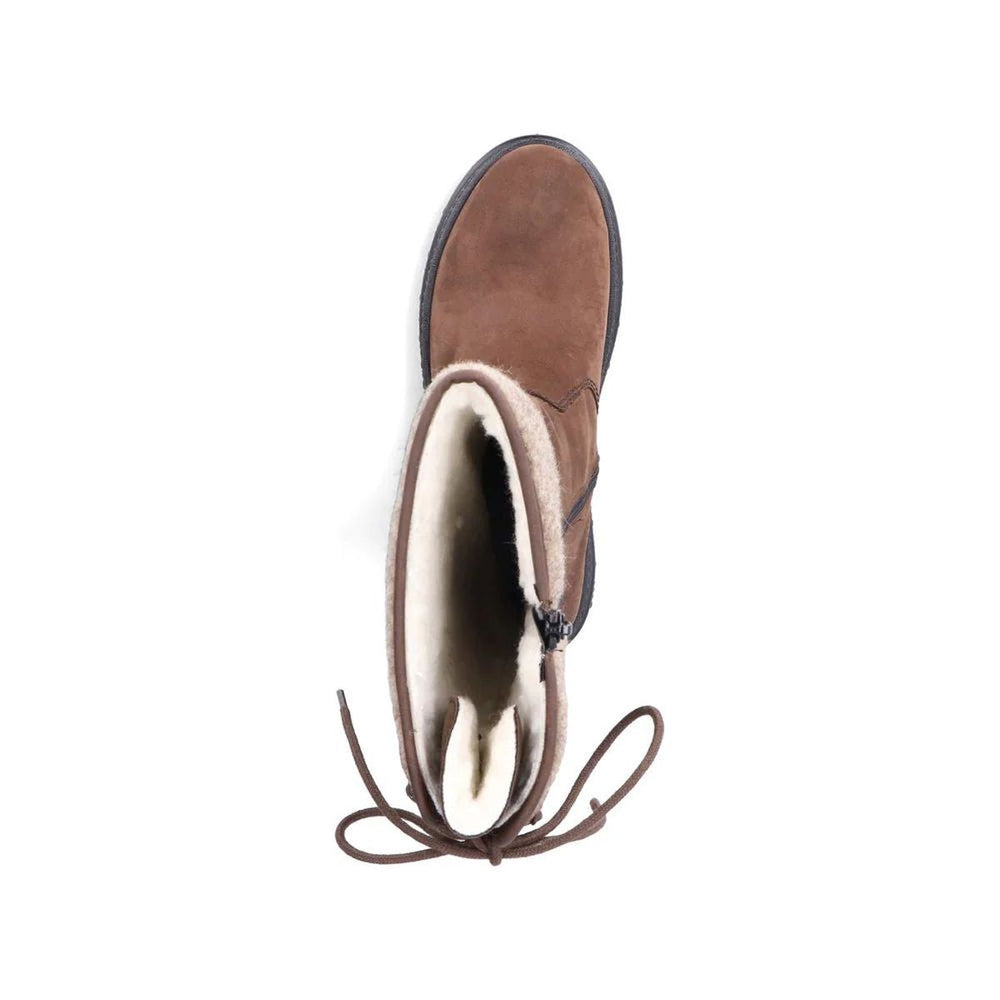 Rieker Suede X8263 High Winter Boots with Foldable Cleat