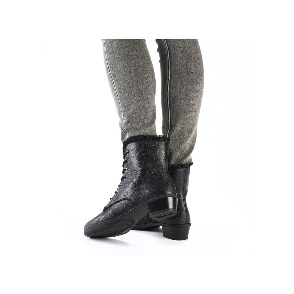 Rieker Y0703 Lace Up Winter Boots