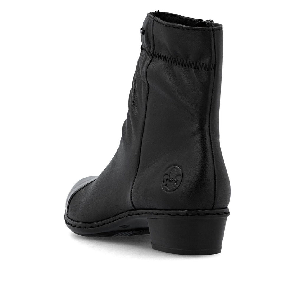 Rieker Y0773 Women's Mid Height Boots - Black
