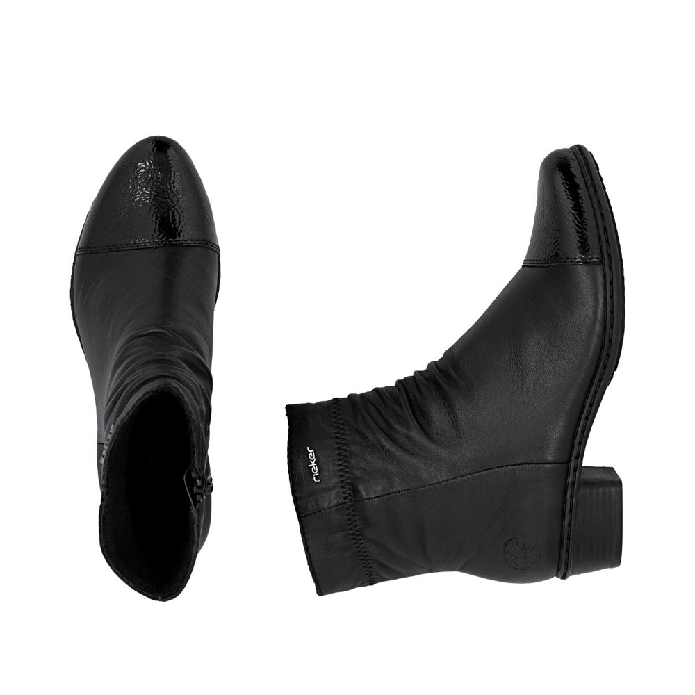 Rieker Y0773 Women's Mid Height Boots - Black