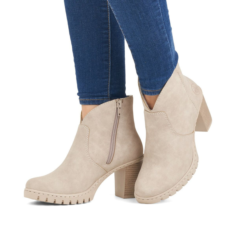Rieker Y2553 High Heel Ankle Boot
