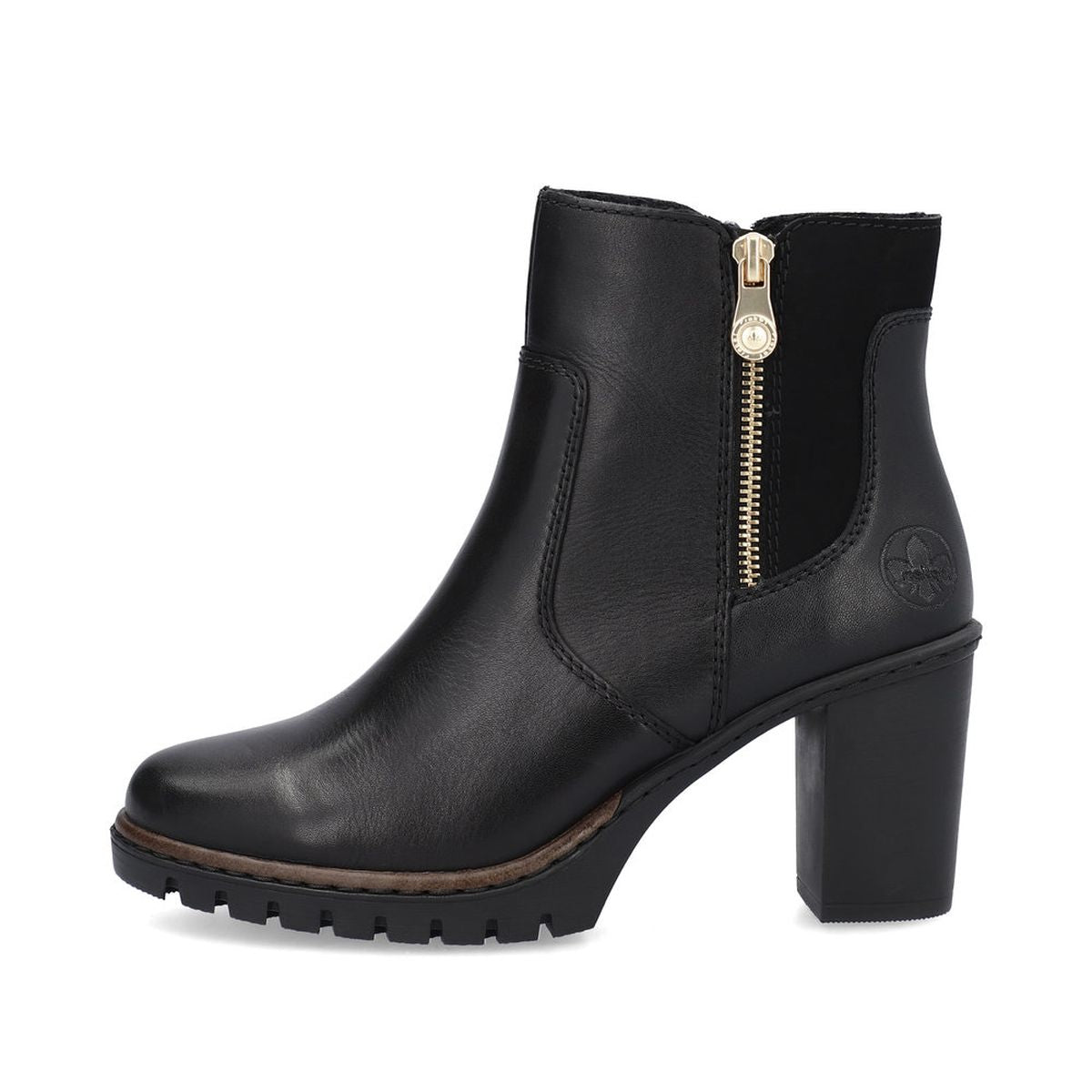 Rieker Y2557 Leather Dress Heel Ankle Boot
