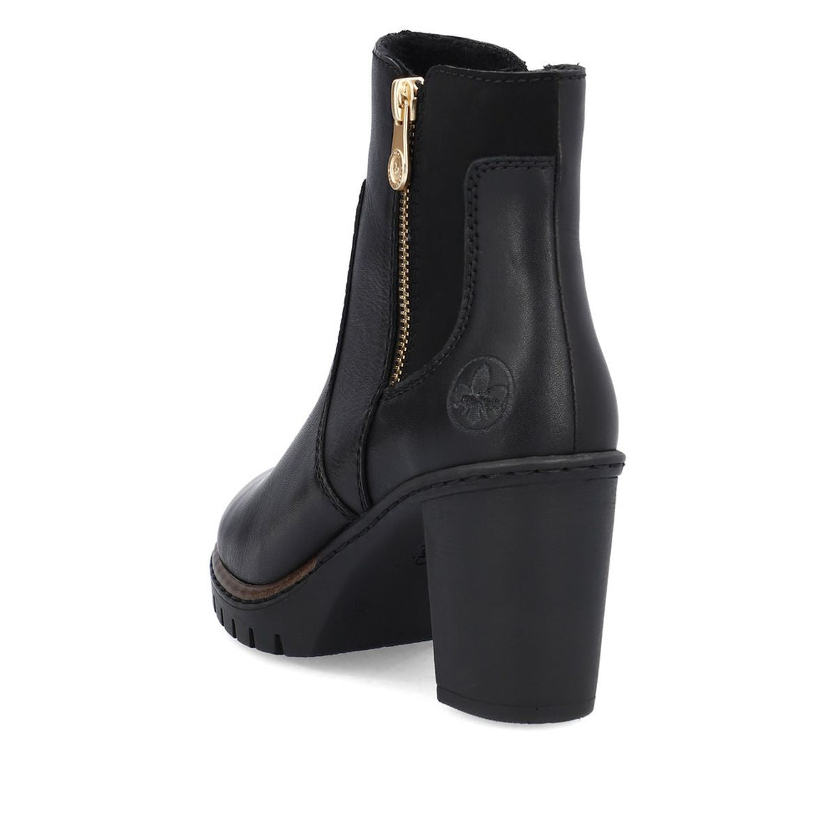 Rieker Y2557 Leather Dress Heel Ankle Boot
