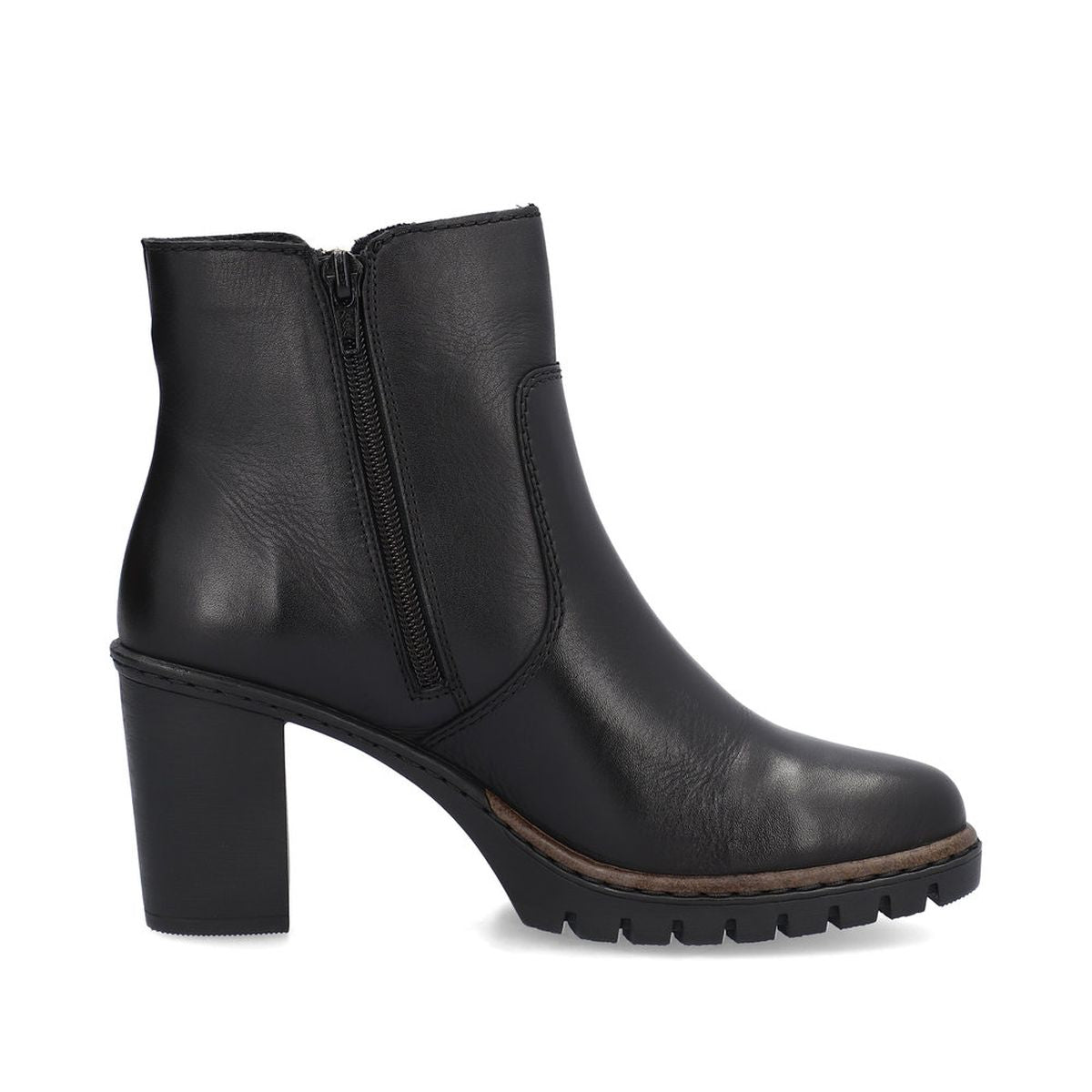 Rieker Y2557 Leather Dress Heel Ankle Boot