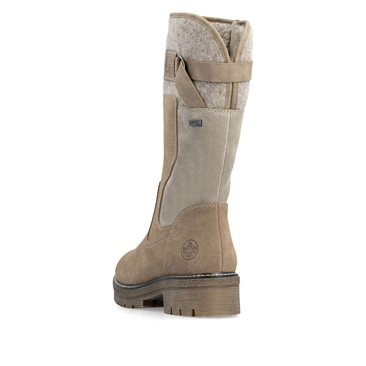 Rieker Y8153 Women's Tall Waterproof Boots - Beige