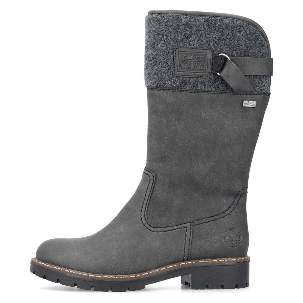 Rieker Y9190 Women's TEX Waterproof Boots - Grey
