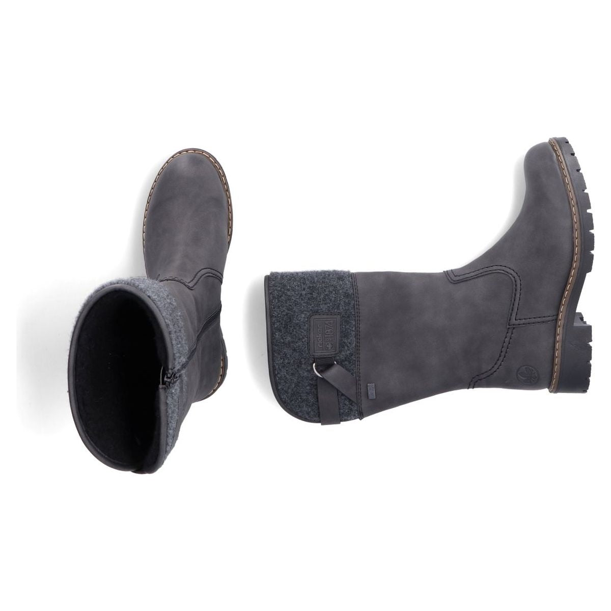 Rieker Y9190 Women's TEX Waterproof Boots - Grey