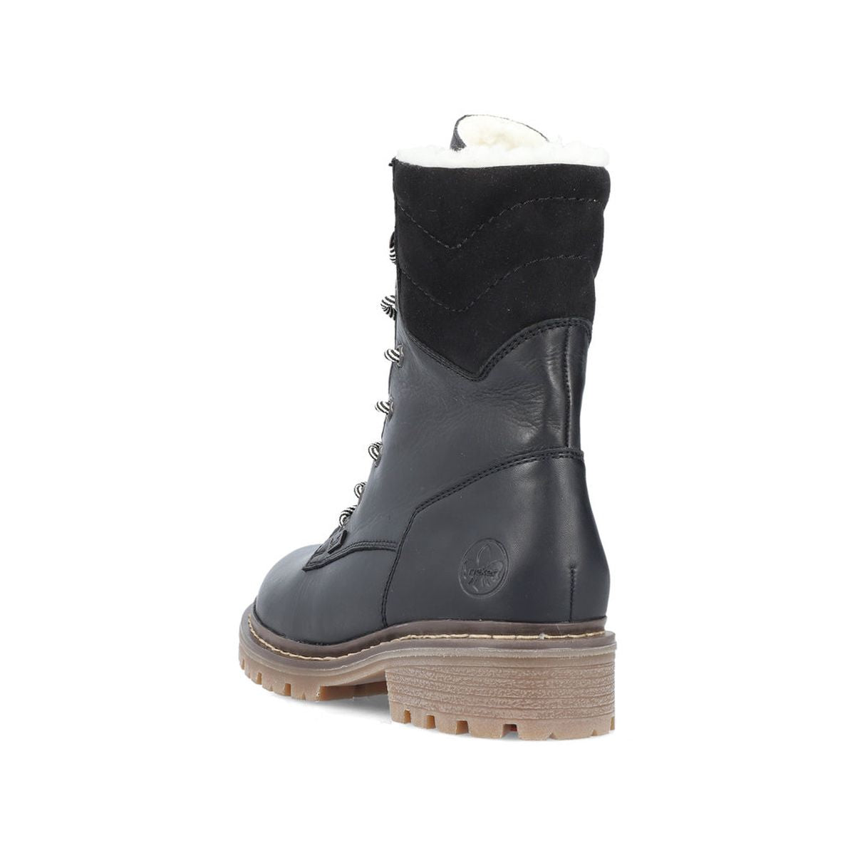 Y9232 Lace Up Boots With Flip Grip for Women
