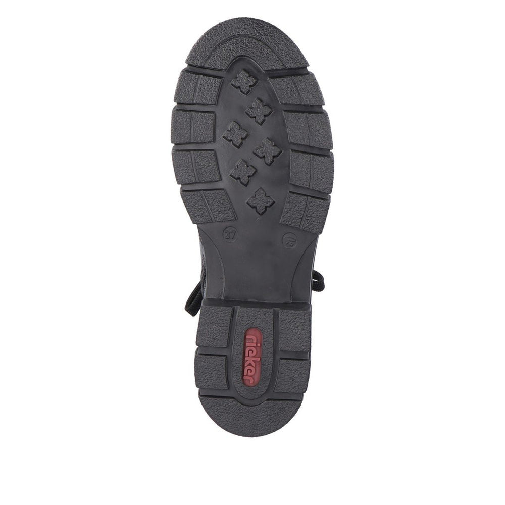 Z9122 Lace Up Boots with Side Zip
