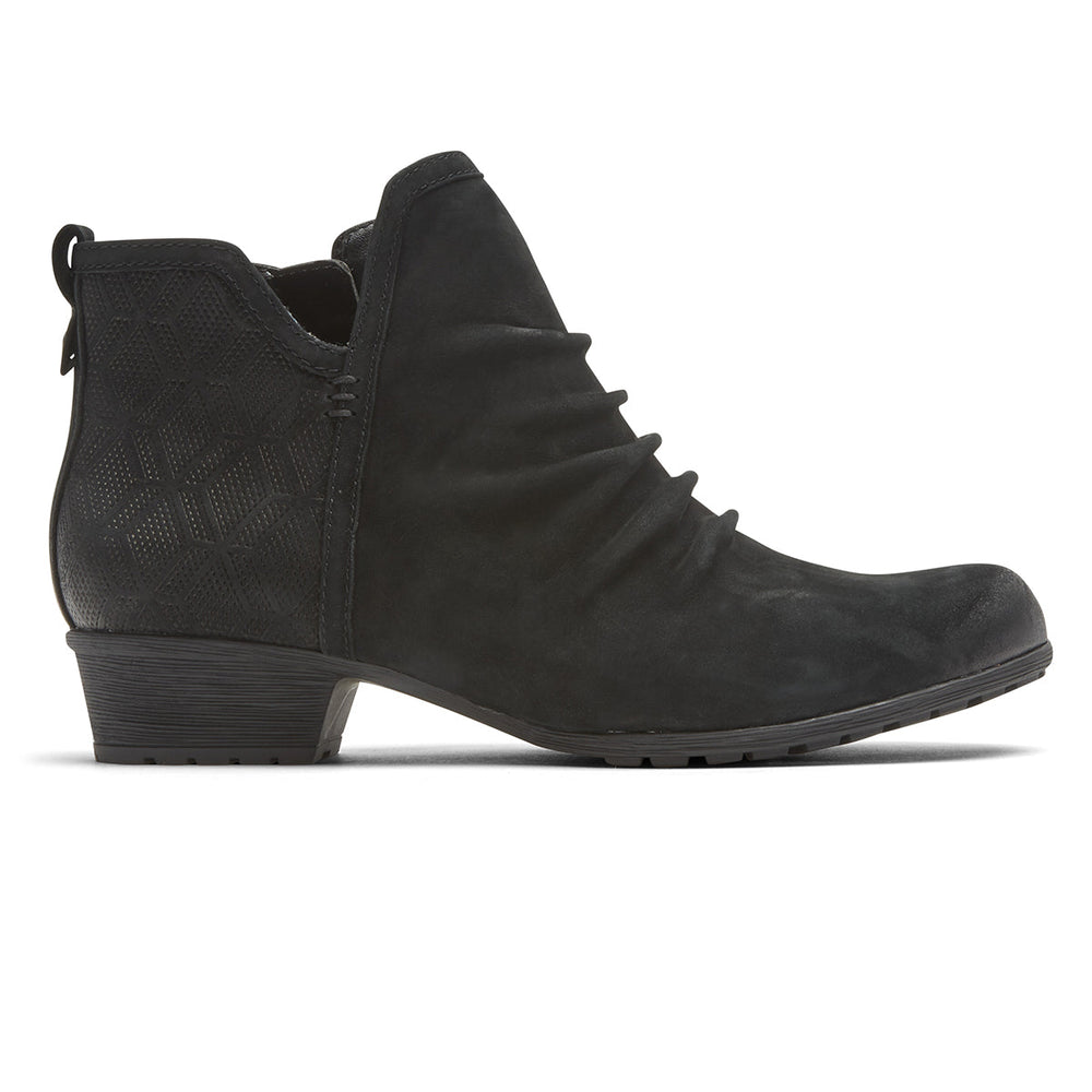 Gratasha 2 Ruched Leather Panel Ankle Boot