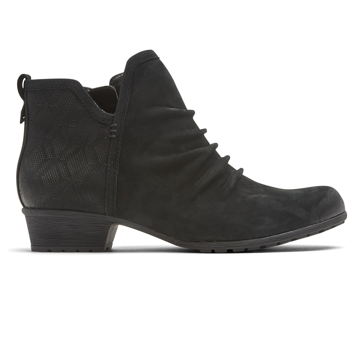 Gratasha 2 Ruched Leather Panel Ankle Boot