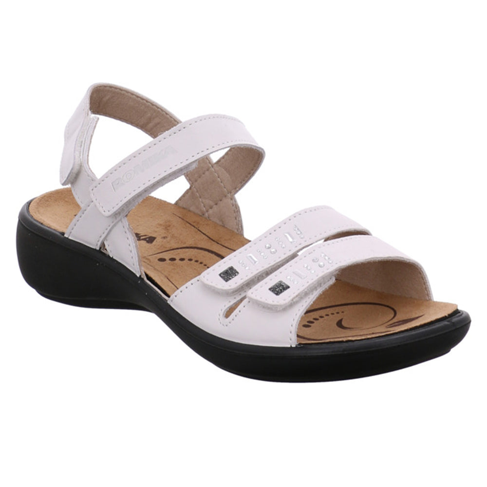 Romika Ibiza 86 Women's Velcro Sandal in White