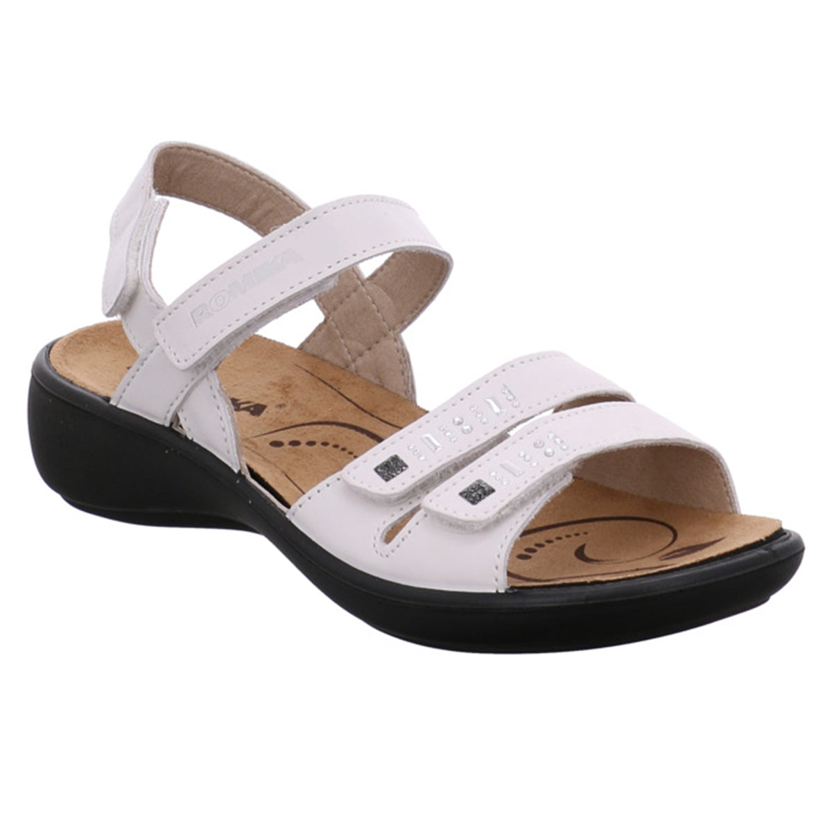 Romika Ibiza 86 Women's Velcro Sandal in White