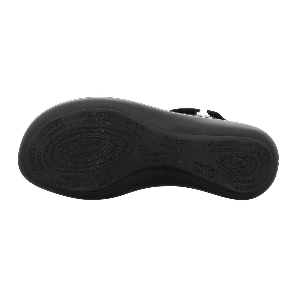 Romika Ibiza 86 Women's Velcro Sandal in Black