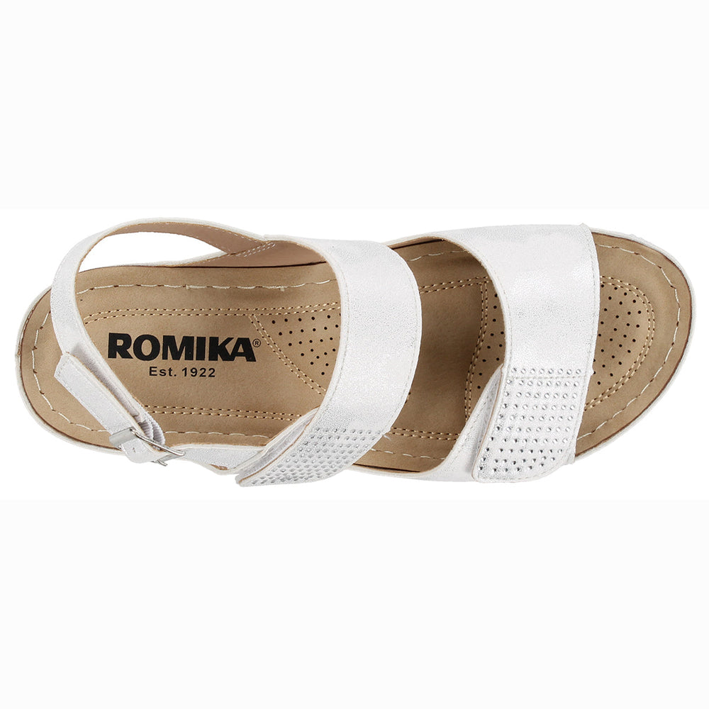 Romika Esther 01 Adjustable Strap Sandal in White