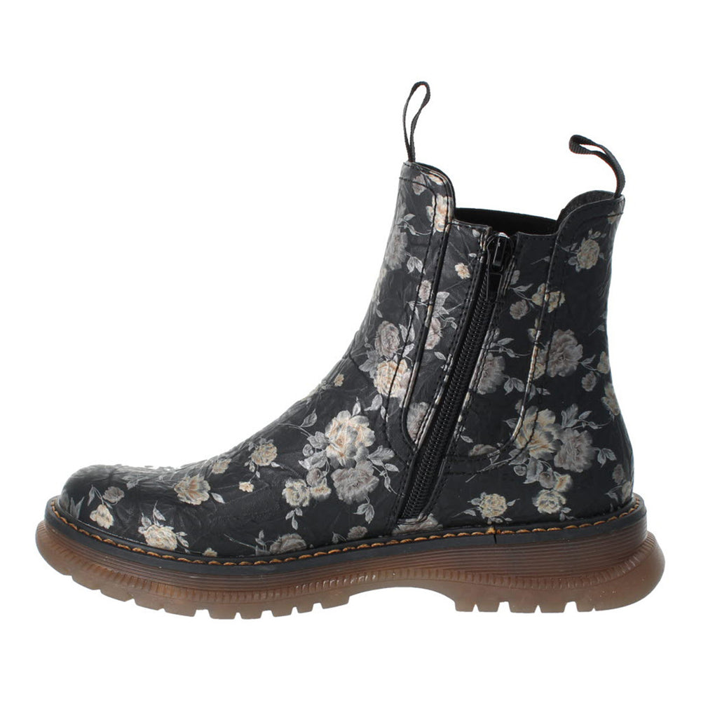 Romika Peyton 05 Zip Boot in Black Multi