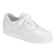 White SAS Free Time women’s walking shoe with lace-up closure, cushioned sole, breathable upper, and ergonomic design, side profile showing comfort features. Style #0083-049