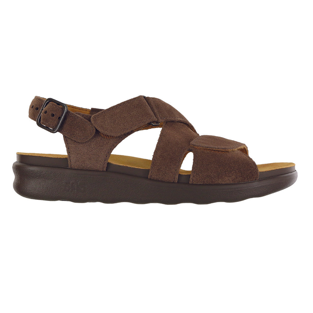 SAS Huggy Women's Cross Strap Sandal In Brown