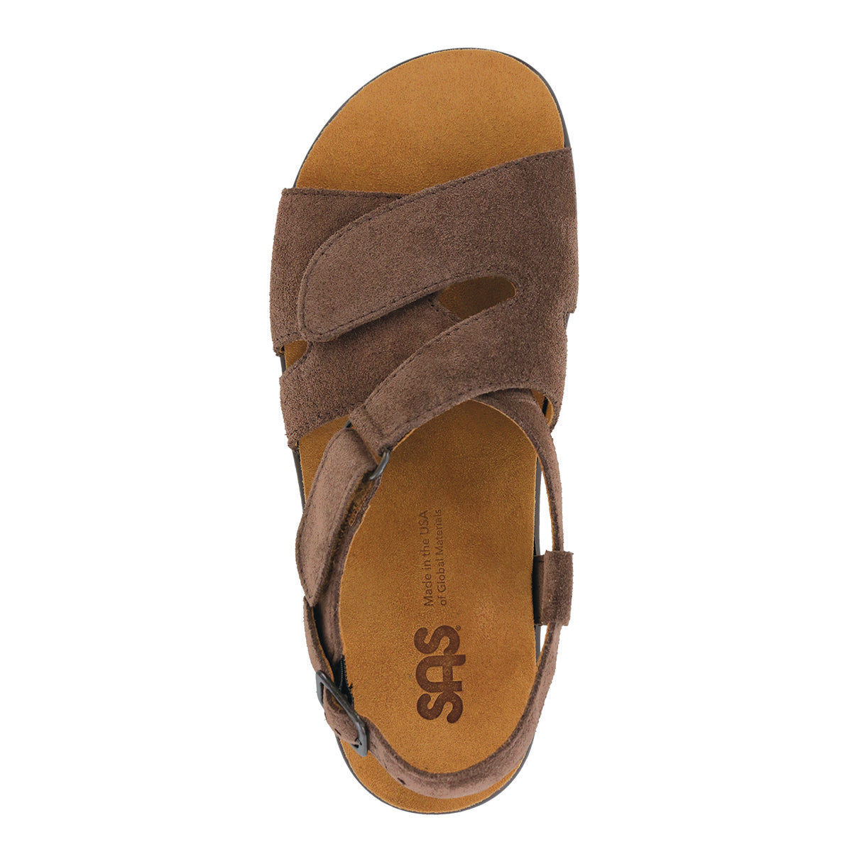 SAS Huggy Women's Cross Strap Sandal In Brown