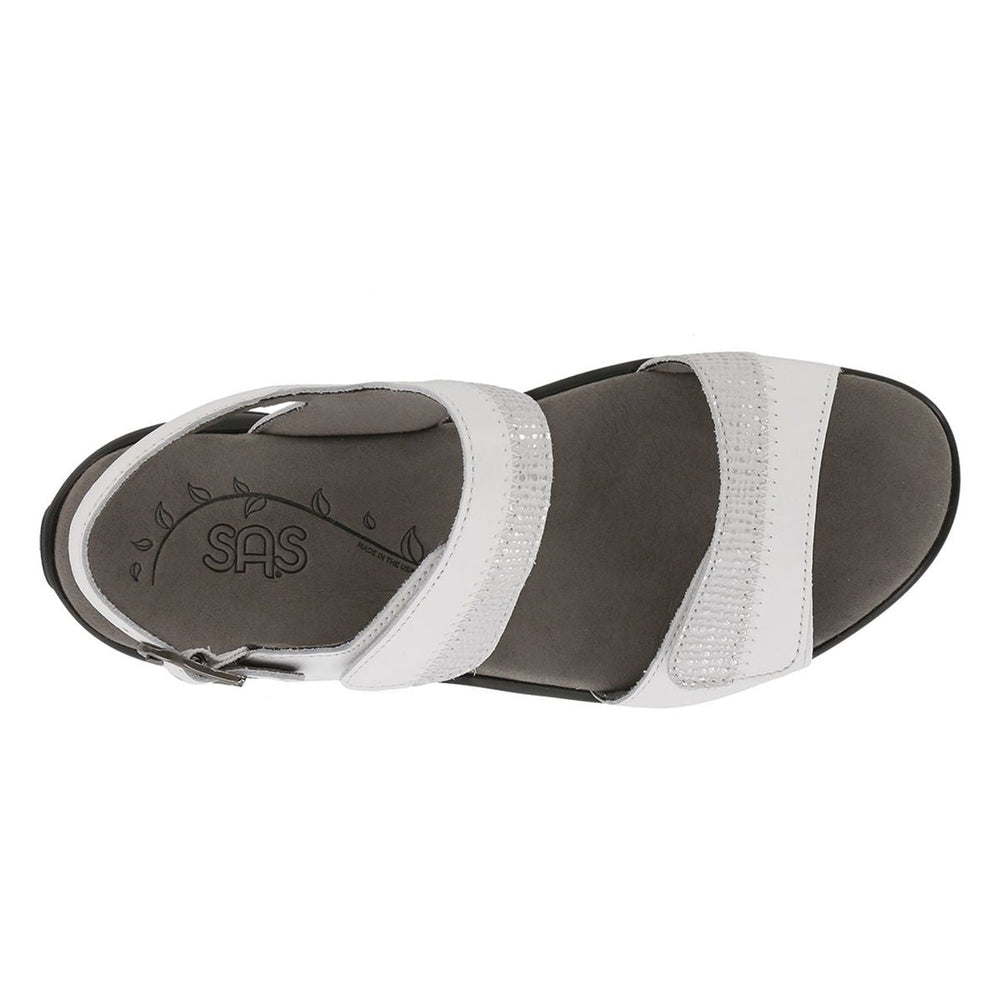 SAS Nudu Women's Heel Strap Sandal in White