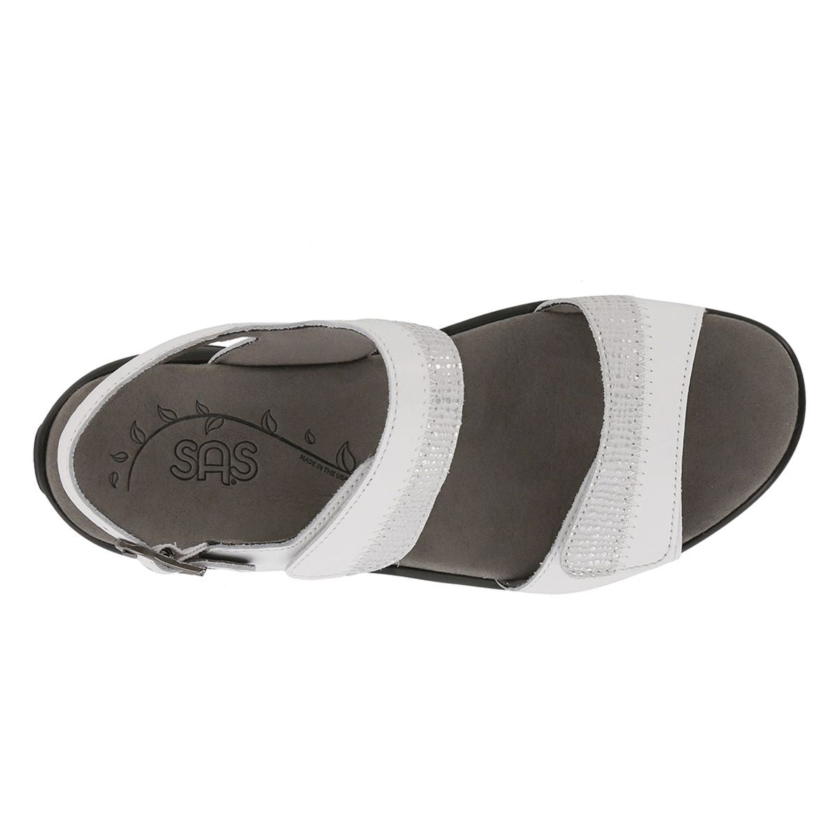 SAS Nudu Women's Heel Strap Sandal in White