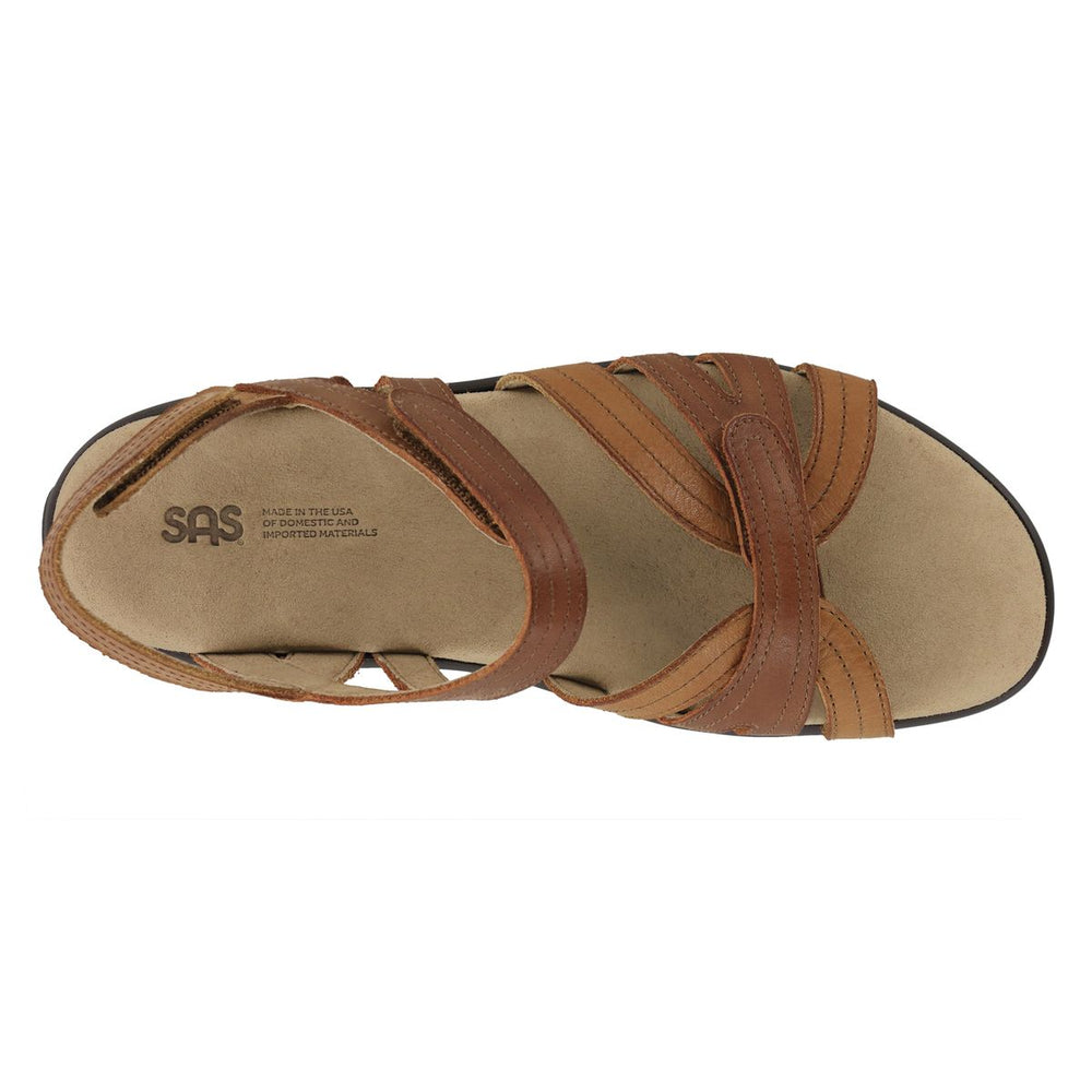 SAS Pier  Women's Heel Strap Sandal in Sepia
