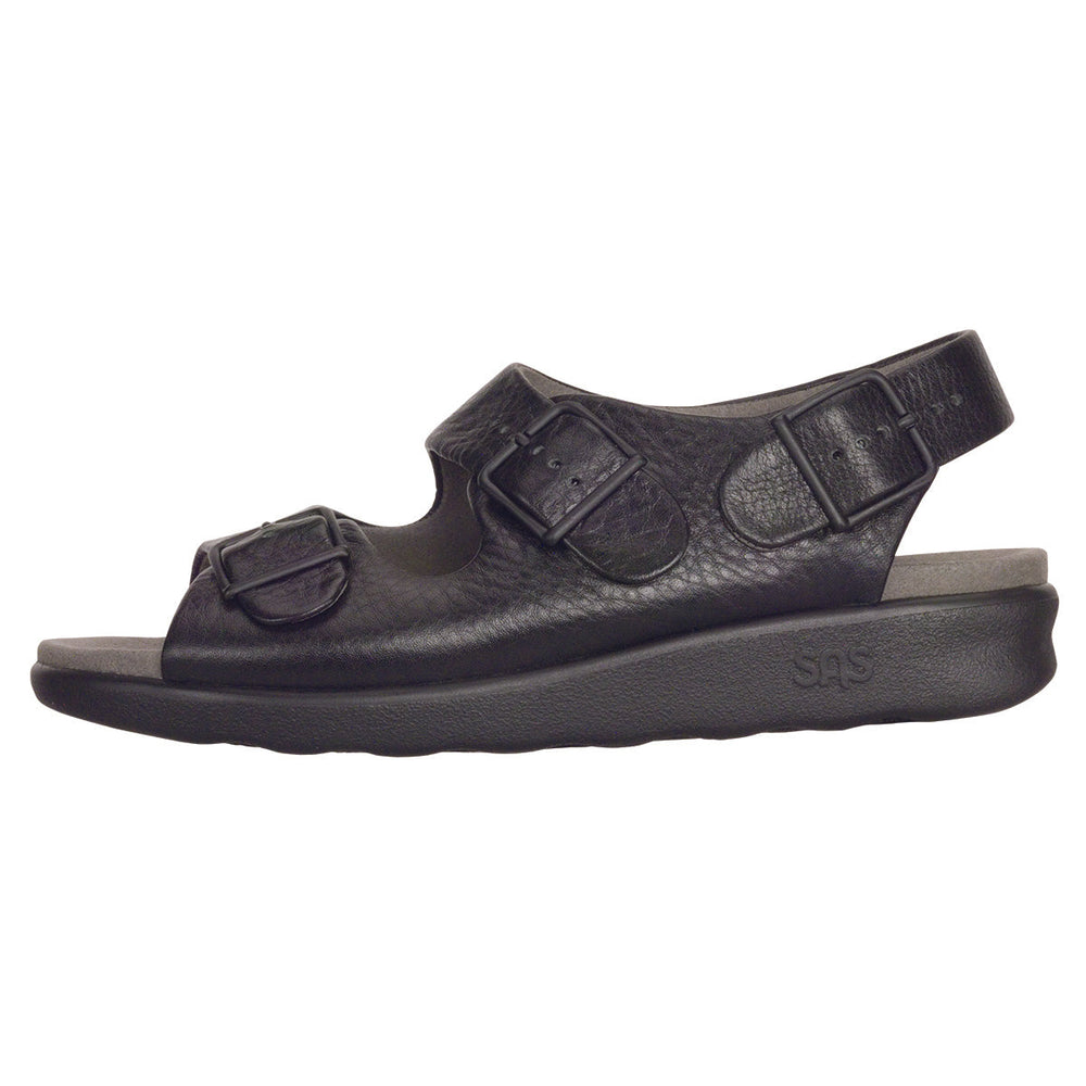 SAS Relaxed Women's Heel Strap Sandal in Black