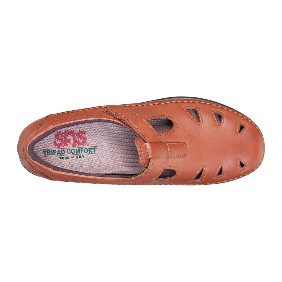 SAS Roamer Women's Slip On Loafer in Chestnut