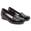 Womens Wedge Dress Patent Slip On #3160